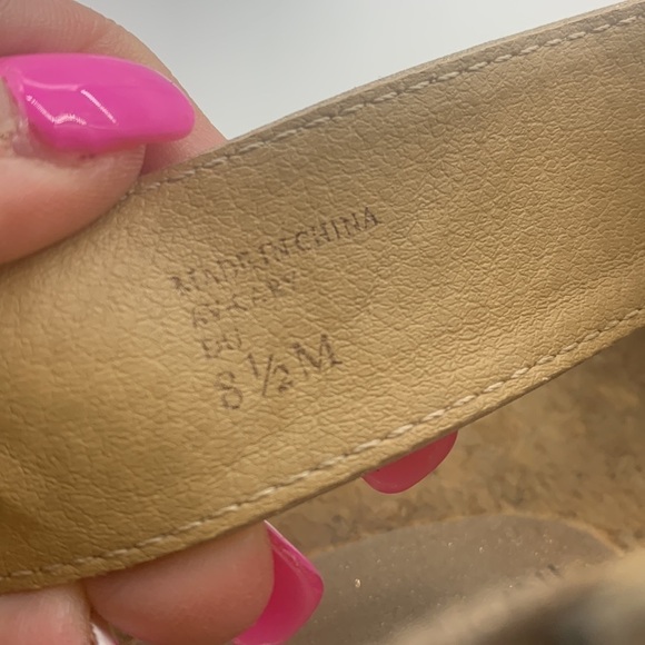 Adrienne Vittadini Sport Rose Gold Leather Sandals Sz 8.5. MCS0743D - Picture 5 of 8